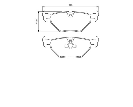 Brake Pad Set, disc brake BP383 Bosch, Image 7