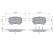 Brake Pad Set, disc brake BP384 Bosch, Thumbnail 7