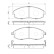 Brake Pad Set, disc brake BP386 Bosch, Thumbnail 7