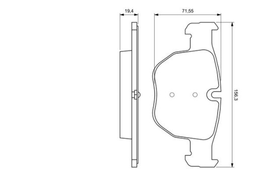 Brake Pad Set, disc brake BP401 Bosch, Image 5