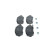 Brake Pad Set, disc brake BP404 Bosch, Thumbnail 3