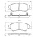 Brake Pad Set, disc brake BP409 Bosch, Thumbnail 7