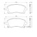 Brake Pad Set, disc brake BP413 Bosch, Thumbnail 6