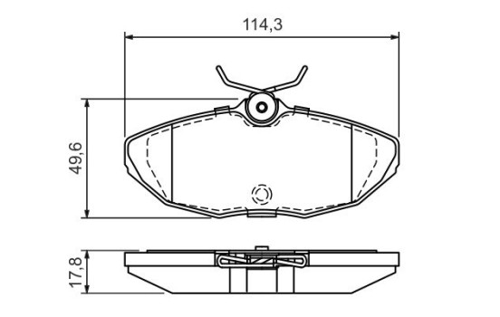 Brake Pad Set, disc brake BP415 Bosch, Image 7