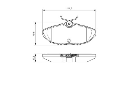 Brake Pad Set, disc brake BP415 Bosch, Image 8