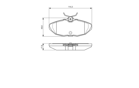 Brake Pad Set, disc brake BP415 Bosch, Image 8