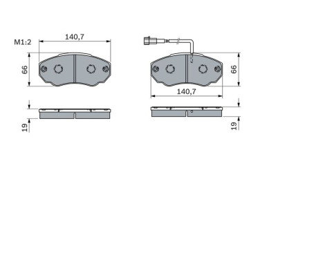 Brake Pad Set, disc brake BP416 Bosch, Image 5