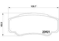 Brake Pad Set, disc brake BP417 Bosch
