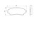 Brake Pad Set, disc brake BP425 Bosch, Thumbnail 6