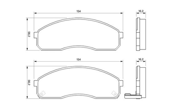 Brake Pad Set, disc brake BP426 Bosch, Image 5