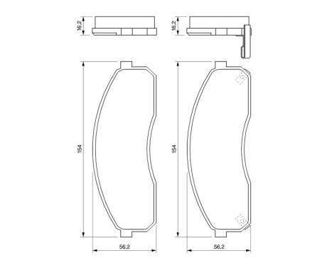 Brake Pad Set, disc brake BP426 Bosch, Image 6