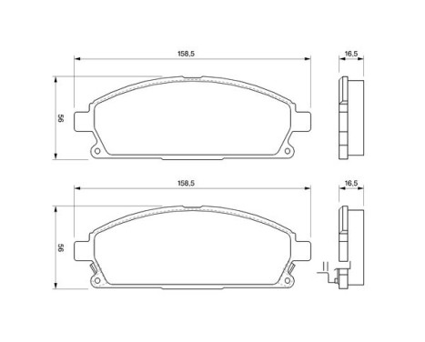 Brake Pad Set, disc brake BP427 Bosch, Image 5