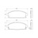 Brake Pad Set, disc brake BP427 Bosch, Thumbnail 5