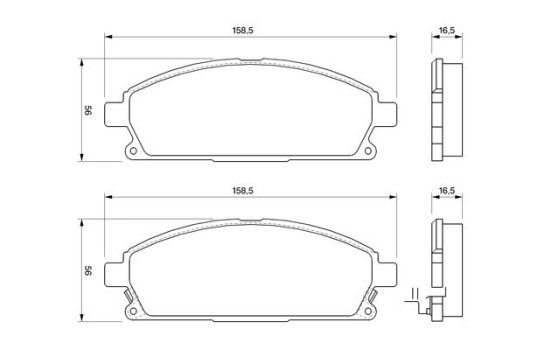 Brake Pad Set, disc brake BP427 Bosch, Image 5