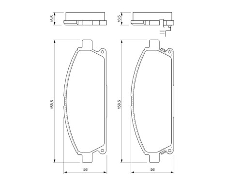 Brake Pad Set, disc brake BP427 Bosch, Image 6