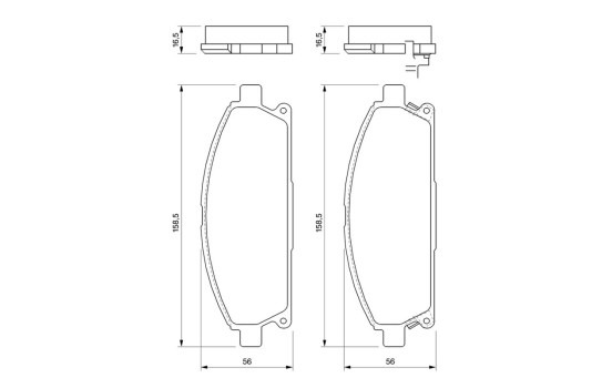Brake Pad Set, disc brake BP427 Bosch, Image 6