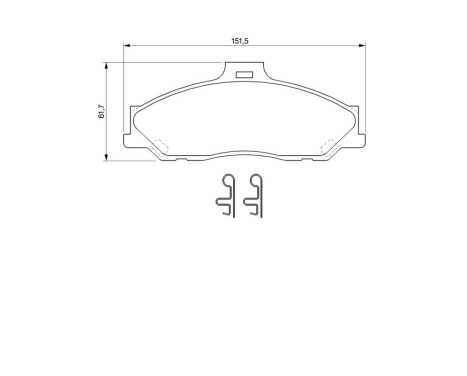Brake Pad Set, disc brake BP431 Bosch, Image 8