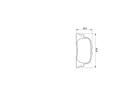 Brake Pad Set, disc brake BP441 Bosch, Image 7