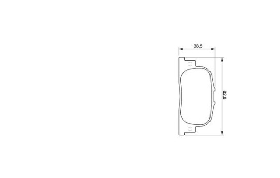 Brake Pad Set, disc brake BP441 Bosch, Image 7
