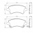Brake Pad Set, disc brake BP445 Bosch, Thumbnail 6
