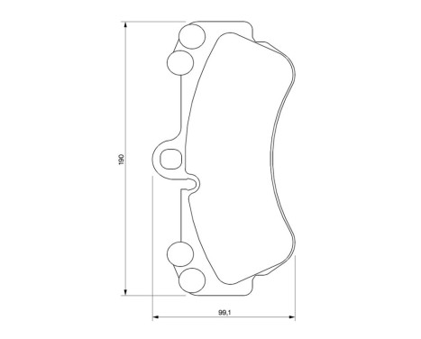 Brake Pad Set, disc brake BP449 Bosch, Image 6