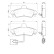 Brake Pad Set, disc brake BP454 Bosch, Thumbnail 6