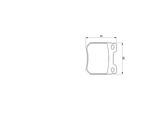 Brake Pad Set, disc brake BP462 Bosch, Image 7