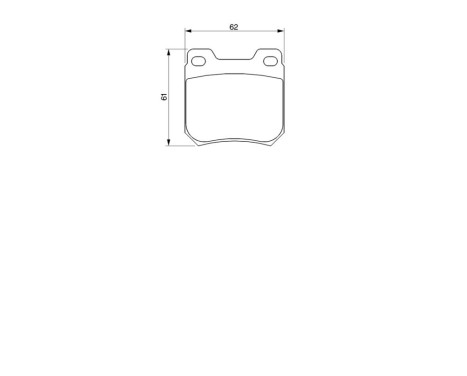 Brake Pad Set, disc brake BP462 Bosch, Image 8