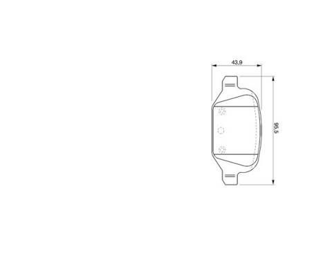 Brake Pad Set, disc brake BP463 Bosch, Image 5