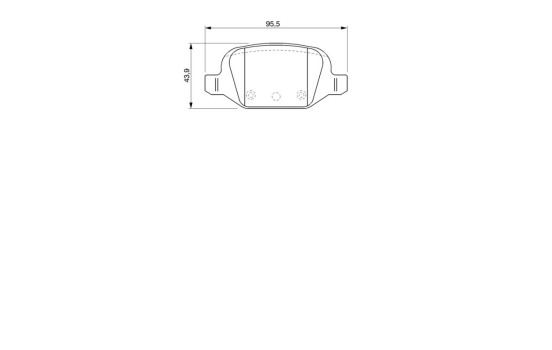 Brake Pad Set, disc brake BP463 Bosch, Image 6