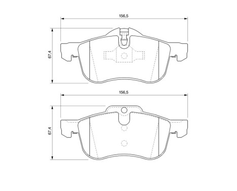 Brake Pad Set, disc brake BP465 Bosch, Image 8