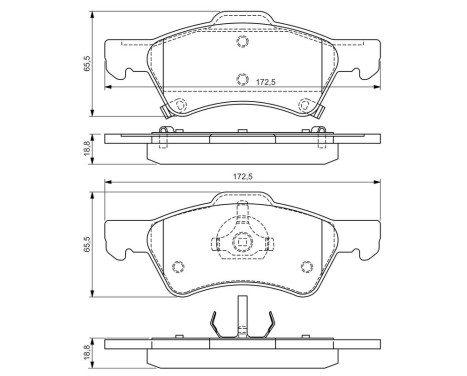 Brake Pad Set, disc brake BP471 Bosch, Image 6