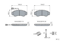 Brake Pad Set, disc brake BP475 Bosch