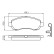 Brake Pad Set, disc brake BP476 Bosch, Thumbnail 5