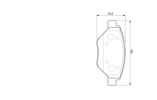 Brake Pad Set, disc brake BP478 Bosch, Image 7