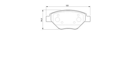 Brake Pad Set, disc brake BP478 Bosch, Image 8