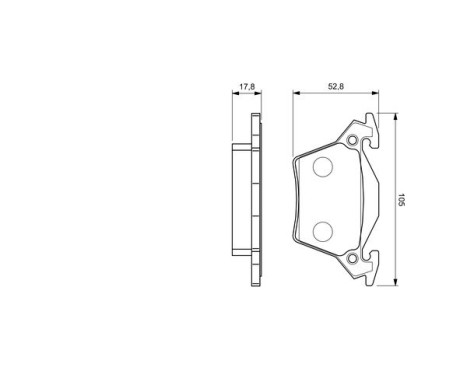Brake Pad Set, disc brake BP489 Bosch, Image 5