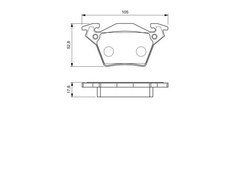 Brake Pad Set, disc brake BP489 Bosch, Image 6