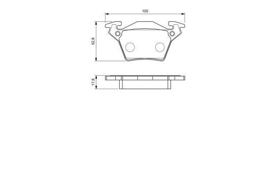 Brake Pad Set, disc brake BP489 Bosch, Image 6