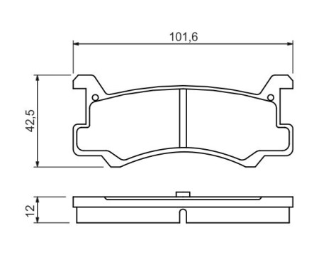 Brake Pad Set, disc brake BP492 Bosch, Image 7