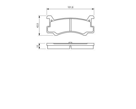 Brake Pad Set, disc brake BP492 Bosch, Image 8