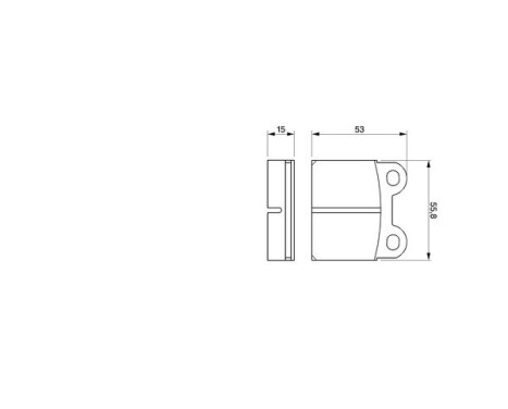 Brake Pad Set, disc brake BP493 Bosch, Image 5