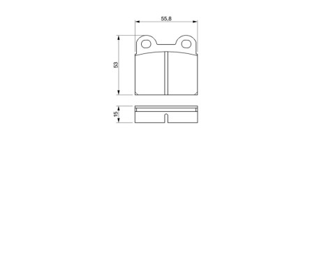 Brake Pad Set, disc brake BP493 Bosch, Image 6