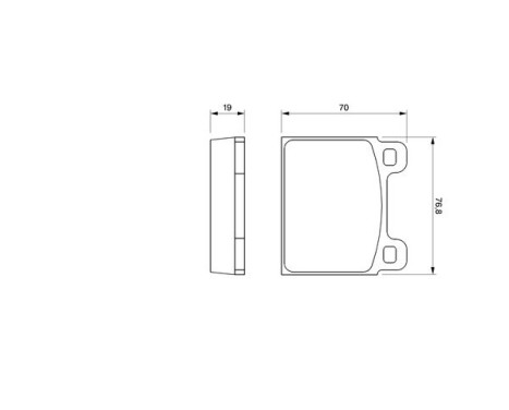 Brake Pad Set, disc brake BP494 Bosch, Image 5