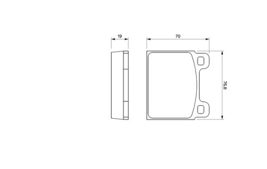 Brake Pad Set, disc brake BP494 Bosch, Image 5