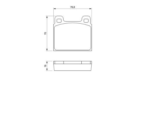 Brake Pad Set, disc brake BP494 Bosch, Image 6