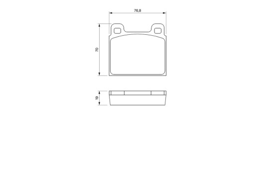 Brake Pad Set, disc brake BP494 Bosch, Image 6
