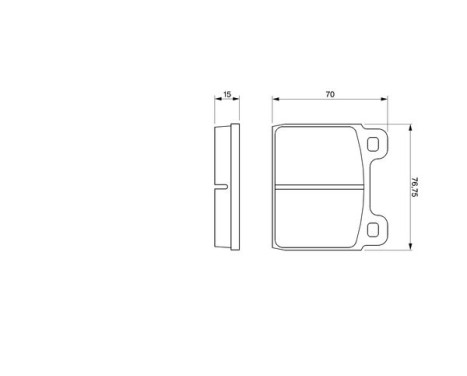 Brake Pad Set, disc brake BP495 Bosch, Image 5