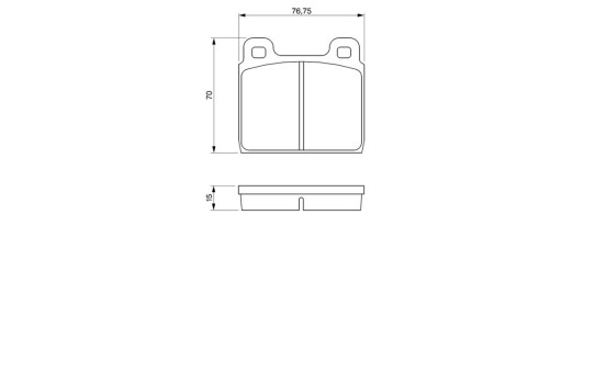 Brake Pad Set, disc brake BP495 Bosch, Image 6