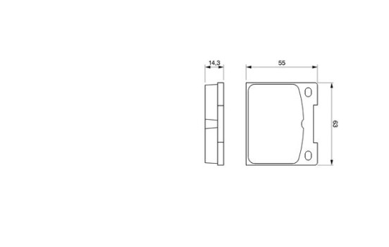 Brake Pad Set, disc brake BP501 Bosch, Image 5